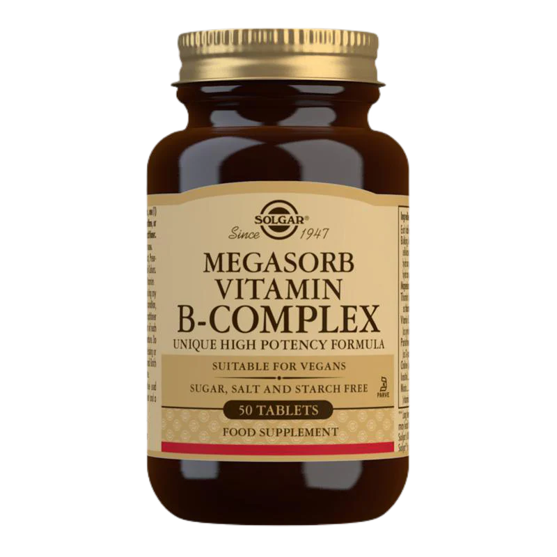 Solgar Megasorb Vitamin B-Complex High Potency Tablets *Clearance*