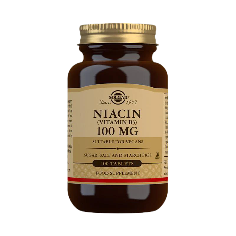 Solgar Niacin (Vitamin B3) 100 mg Tablets