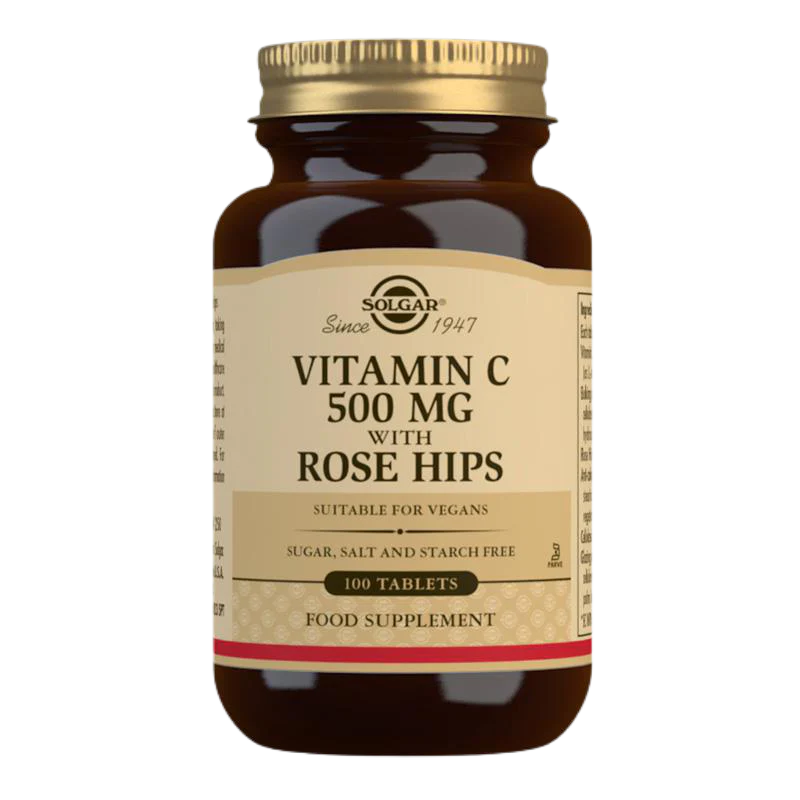 Solgar Vitamin C 500 mg with Rose Hips