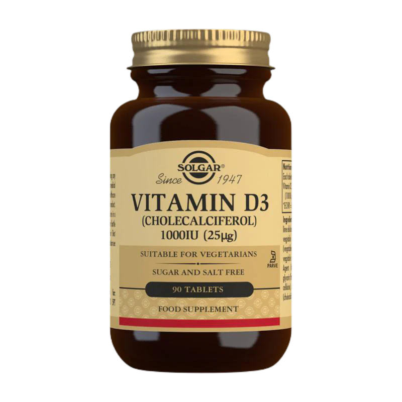 Solgar Vitamin D3 (Cholecalciferol) 1000 IU (25 mcg) Tablets