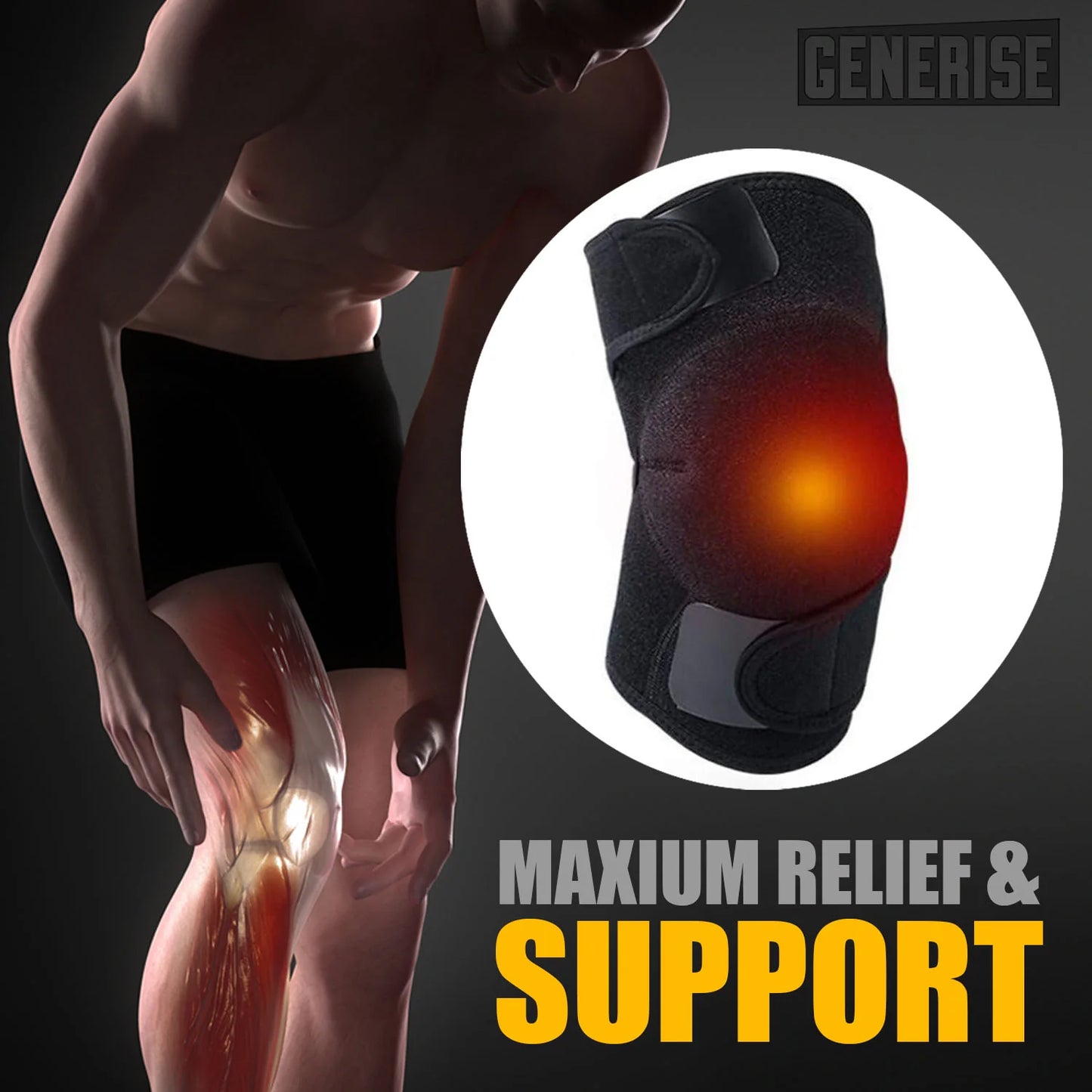 Knee Brace with Adjustable Velcro