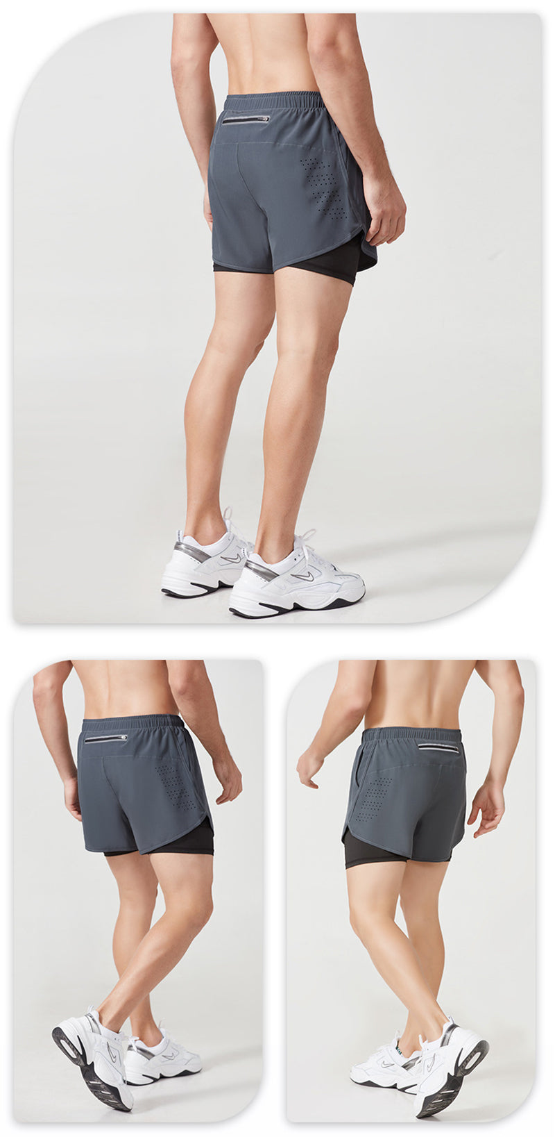 Men's Running Shorts Quick-drying Double Layer