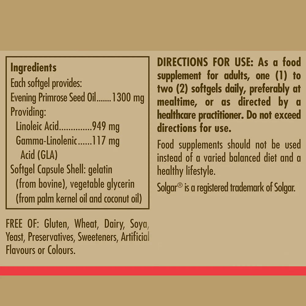 Solgar Evening Primrose Oil 1300 mg Softgels *Clearance*