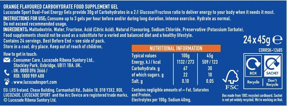 Lucozade Energy Gel *Clearance Pack*