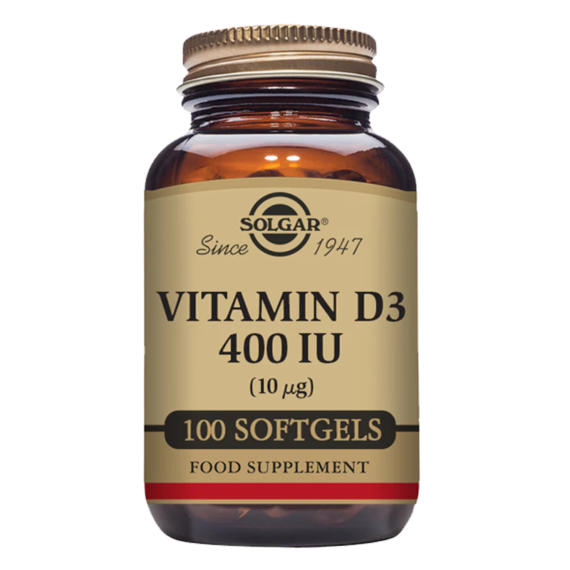 Solgar Vitamin D3 400 IU (10 mcg) Softgels