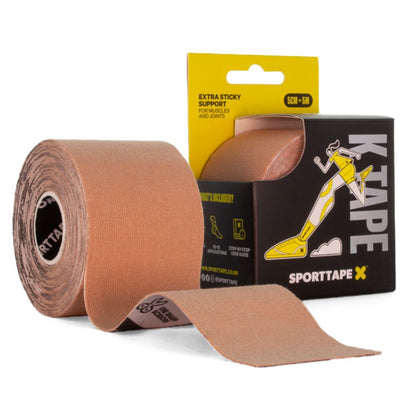 Kinesiology Tape (K Tape) 5cm x 5m -  extra sticky and skin friendly