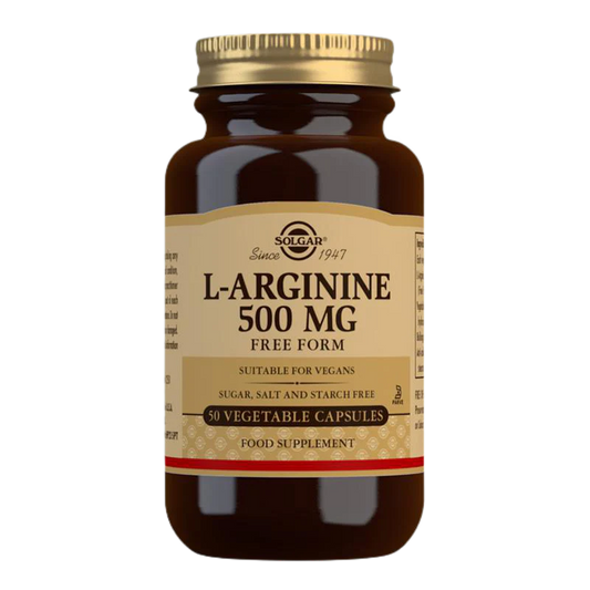 Solgar L-Arginine 500 mg Vegetable Capsules