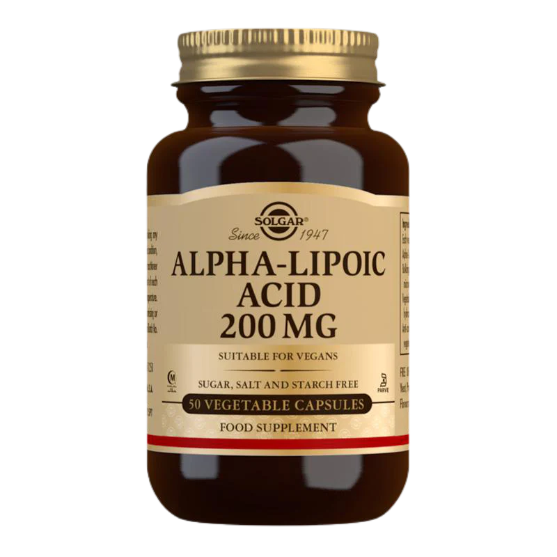 Solgar Alpha-Lipoic Acid 200 mg Vegetable Capsules