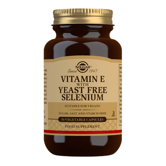Solgar Vitamin E with Yeast Free Selenium Vegetable Capsules