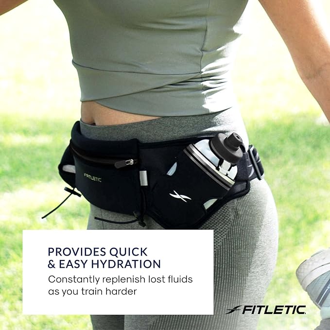 Fitletic - Hydra 16 - Unisex Hydration Belt (2 x 250 ml)