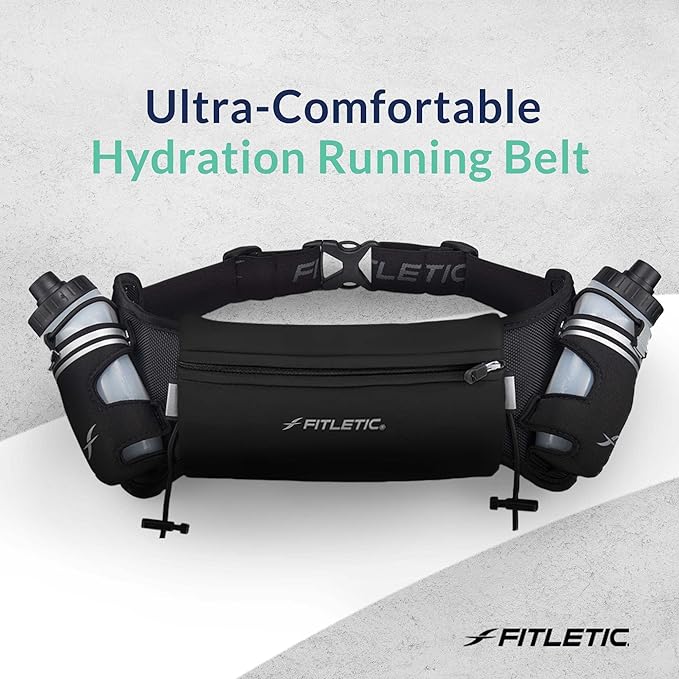 Fitletic - Hydra 16 - Unisex Hydration Belt (2 x 250 ml)