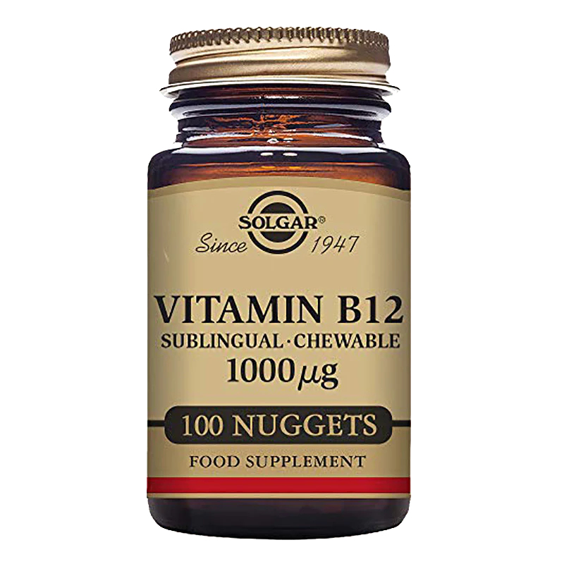 Solgar Vitamin B12 1000 mcg Sublingual - Chewable Nuggets
